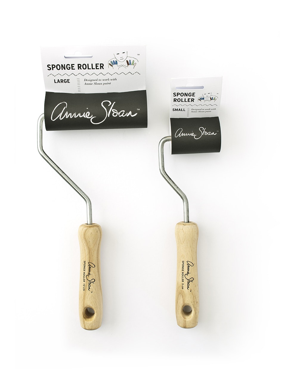 Verktyg måleri dekoration Annie Sloan  rollers spong small large