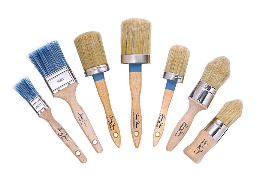 Verktyg måleri dekoration Annie Sloan naturborst penslar rollers vaxborste