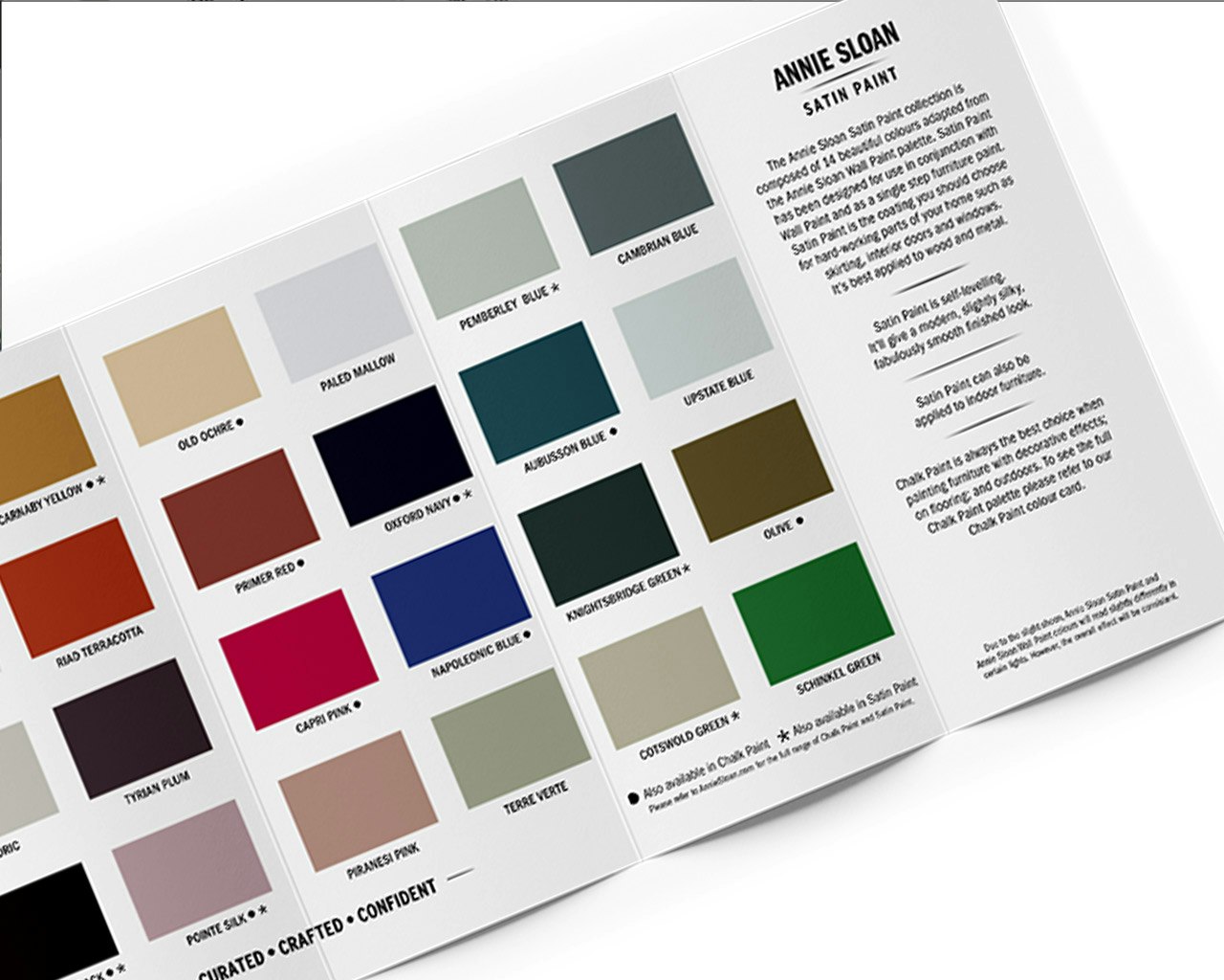Annie Sloan Färgkarta Wall Paint & Satin