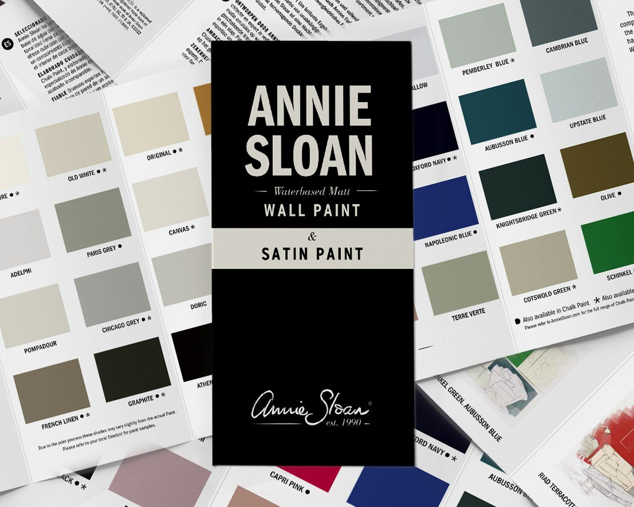 Annie Sloan Färgkarta Wall Paint & Satin
