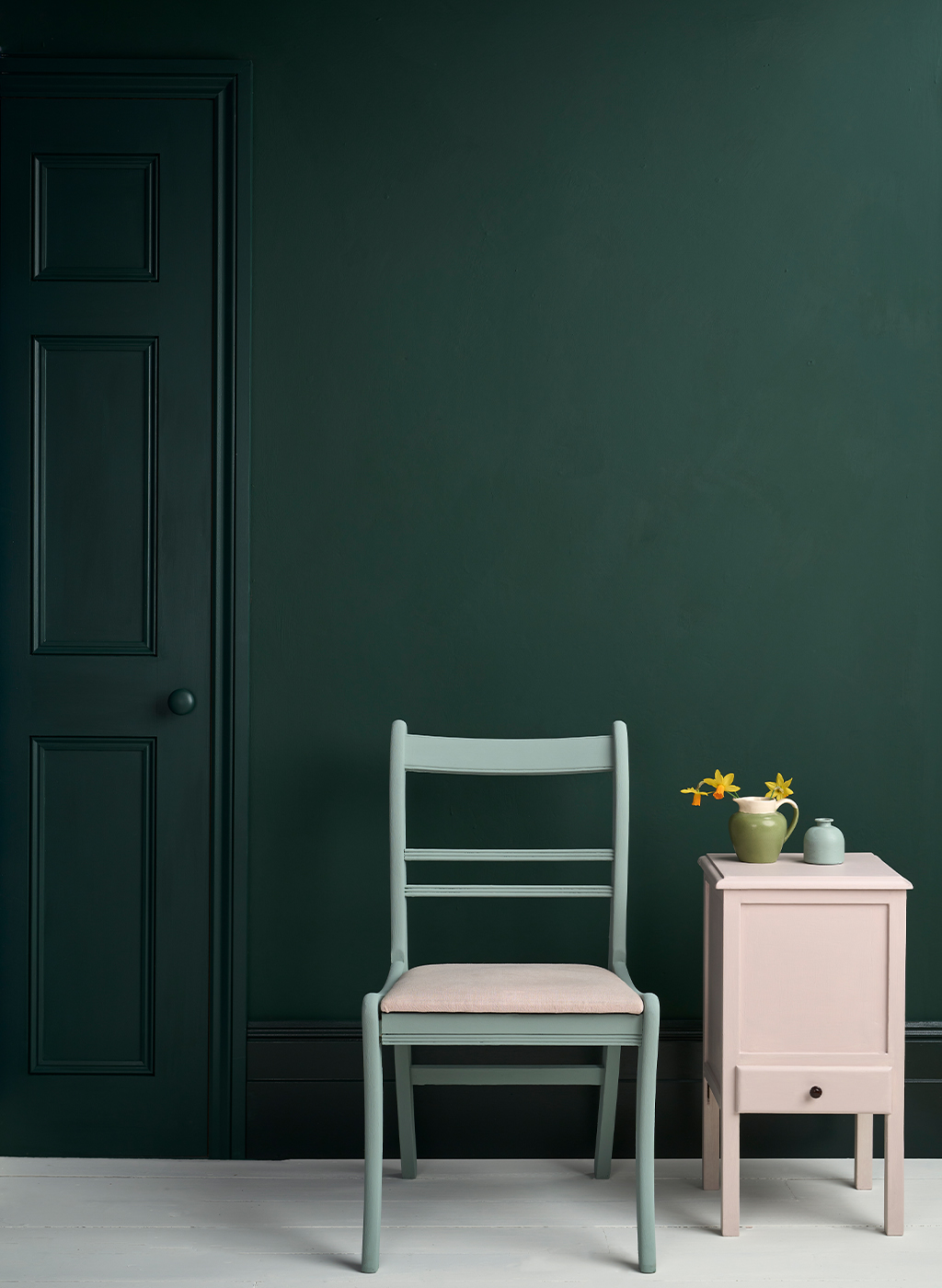Annie Sloan Satin Paint Knightsbridge Green 750ml mörkgrön interiör Tålig glada ungmöns diversehandel