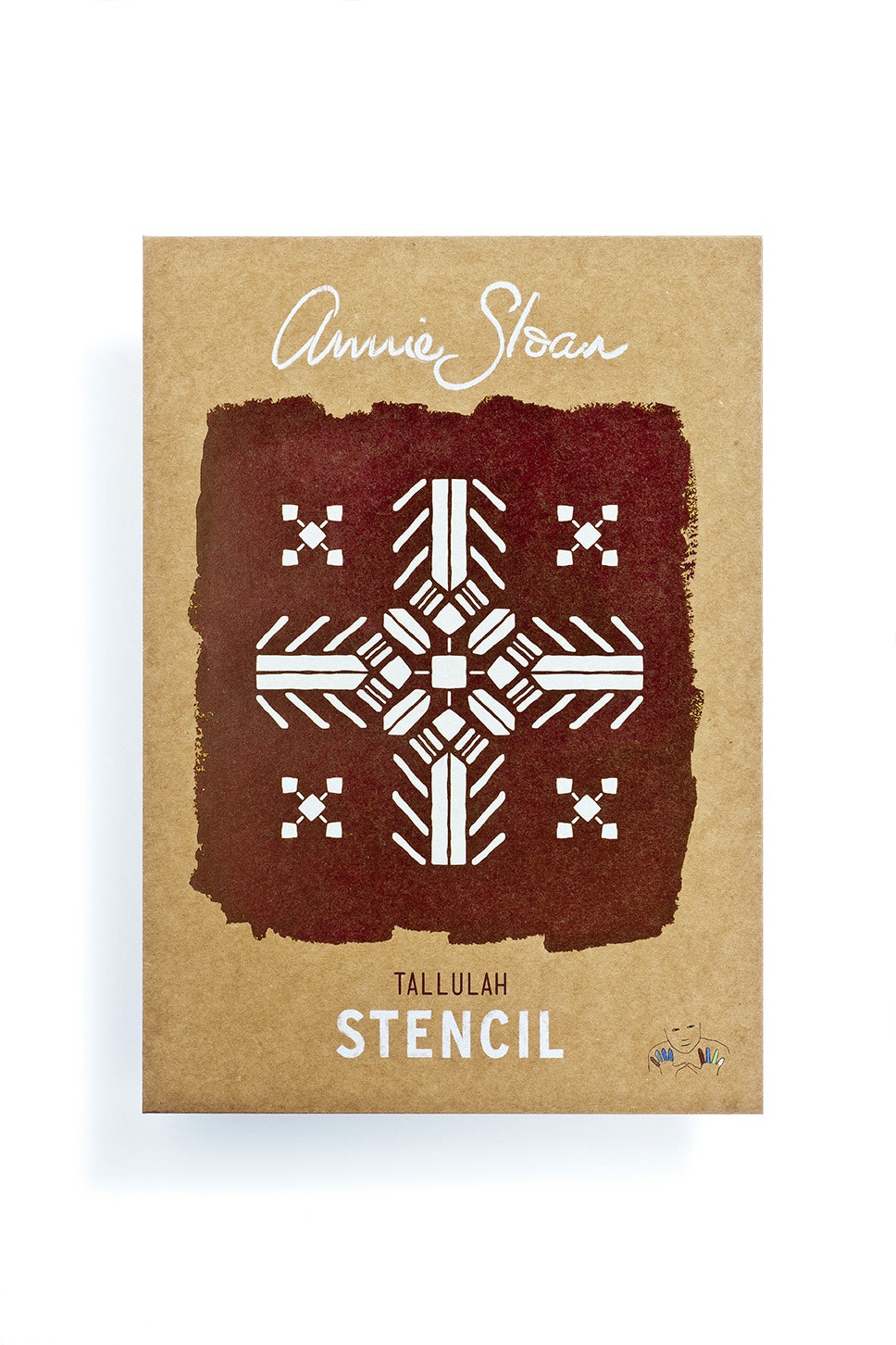 Annie Sloan Stencil  Tallulah stencil schablon mönster tryck glada ungmöns diversehandel
