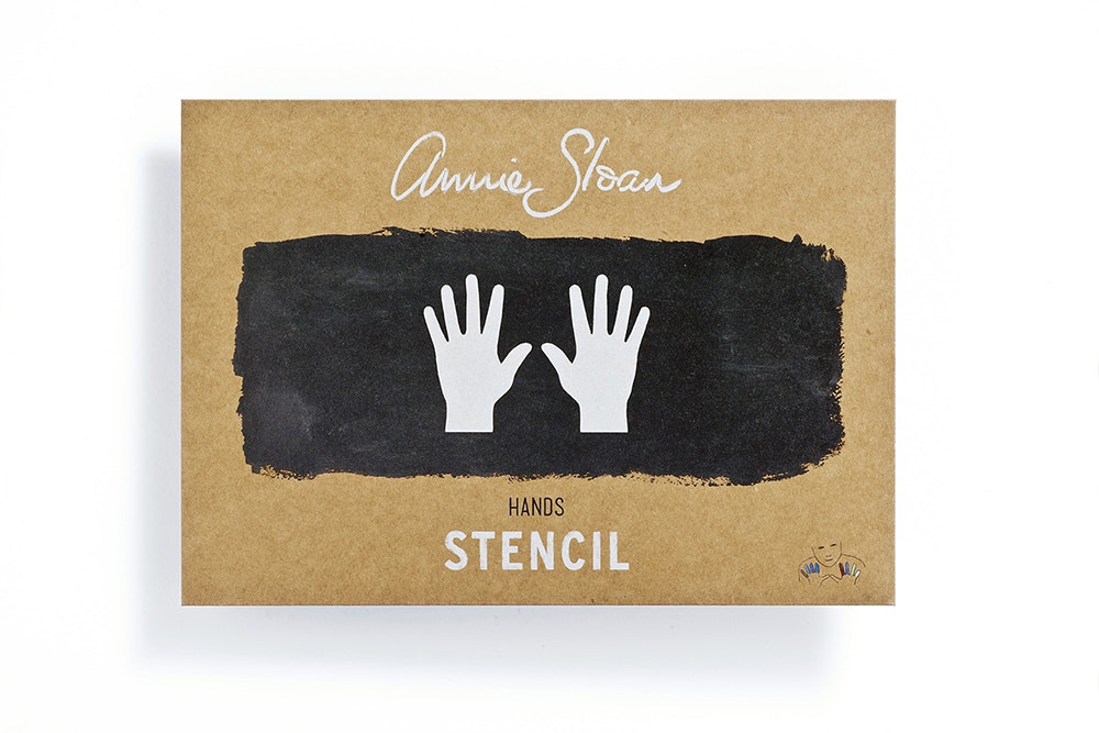 Annie Sloan Stencil  Hands schablon A4 händer tålig Glada ungmön