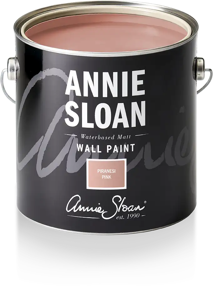 Annie Sloan Wall Paint Piranesi Pink väggfärg dimrosa glada ungmöns diversehandel 1
