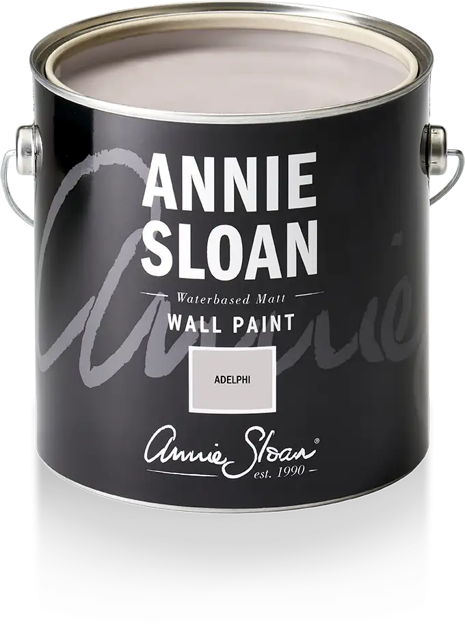 Annie Sloan Wall Paint Adelphi väggfärg grå interiör glada ungmöns diversehandel 1