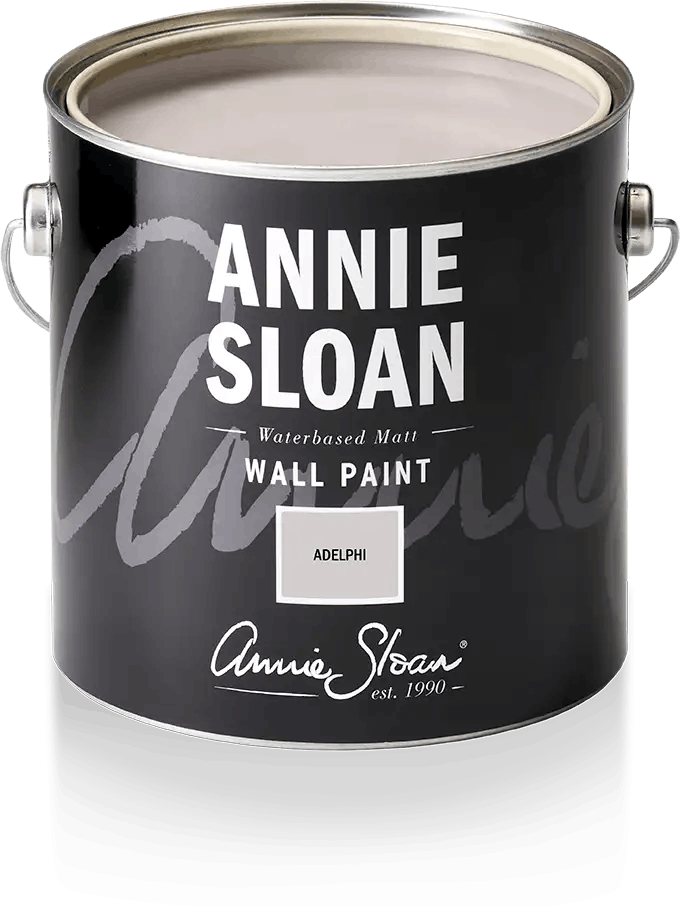 Annie Sloan Wall Paint Adelphi väggfärg grå interiör glada ungmöns diversehandel 1