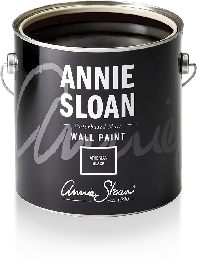 Annie Sloan Wall Paint Athenian Black väggfärg interiör svart kolsvart glada ungmöns diversehandel 1