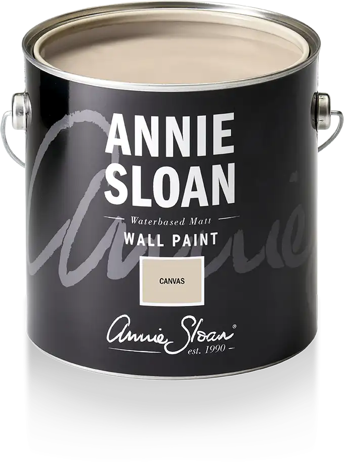 Annie Sloan Wall Paint Canvas väggfärg beige interiör glada ungmöns diversehandel 1