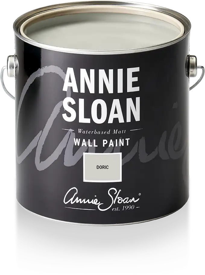 Annie Sloan Wall Paint Doric väggfärg grå vit interiör glada ungmöns diversehandel 1