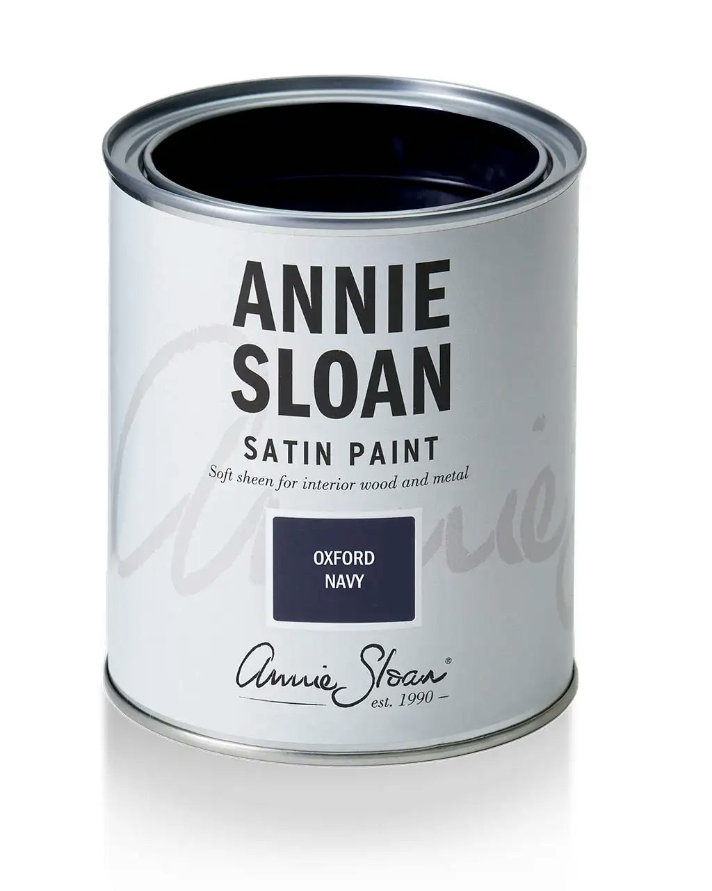 Annie Sloan Satin Paint Oxford Navy 750ml mörkblå Tålig glada ungmöns diversehandel