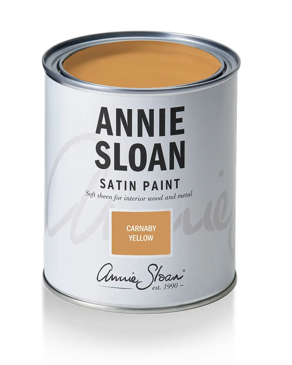 Annie Sloan Satin Paint Carnaby Yellow 750ml gul Tålig glada ungmöns diversehandel
