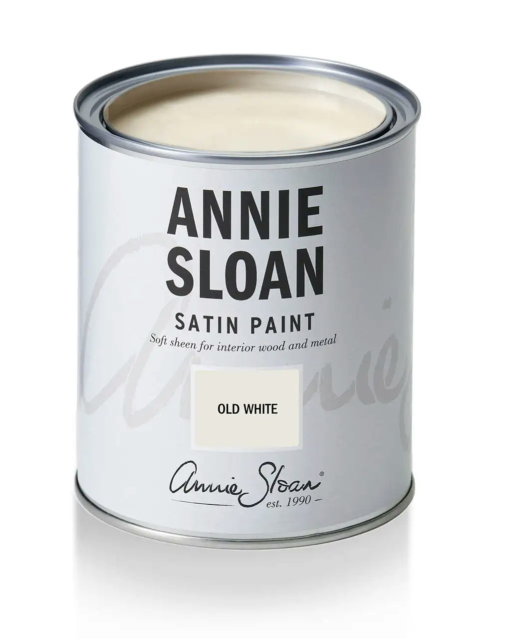 Annie Sloan Satin Paint Old White  750ml vit  Tålig glada ungmöns diversehandel