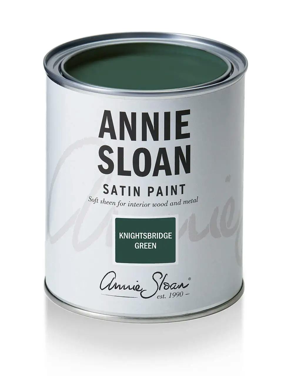 Annie Sloan Satin Paint Knightsbridge Green 750ml mörkgrön Tålig glada ungmöns diversehandel