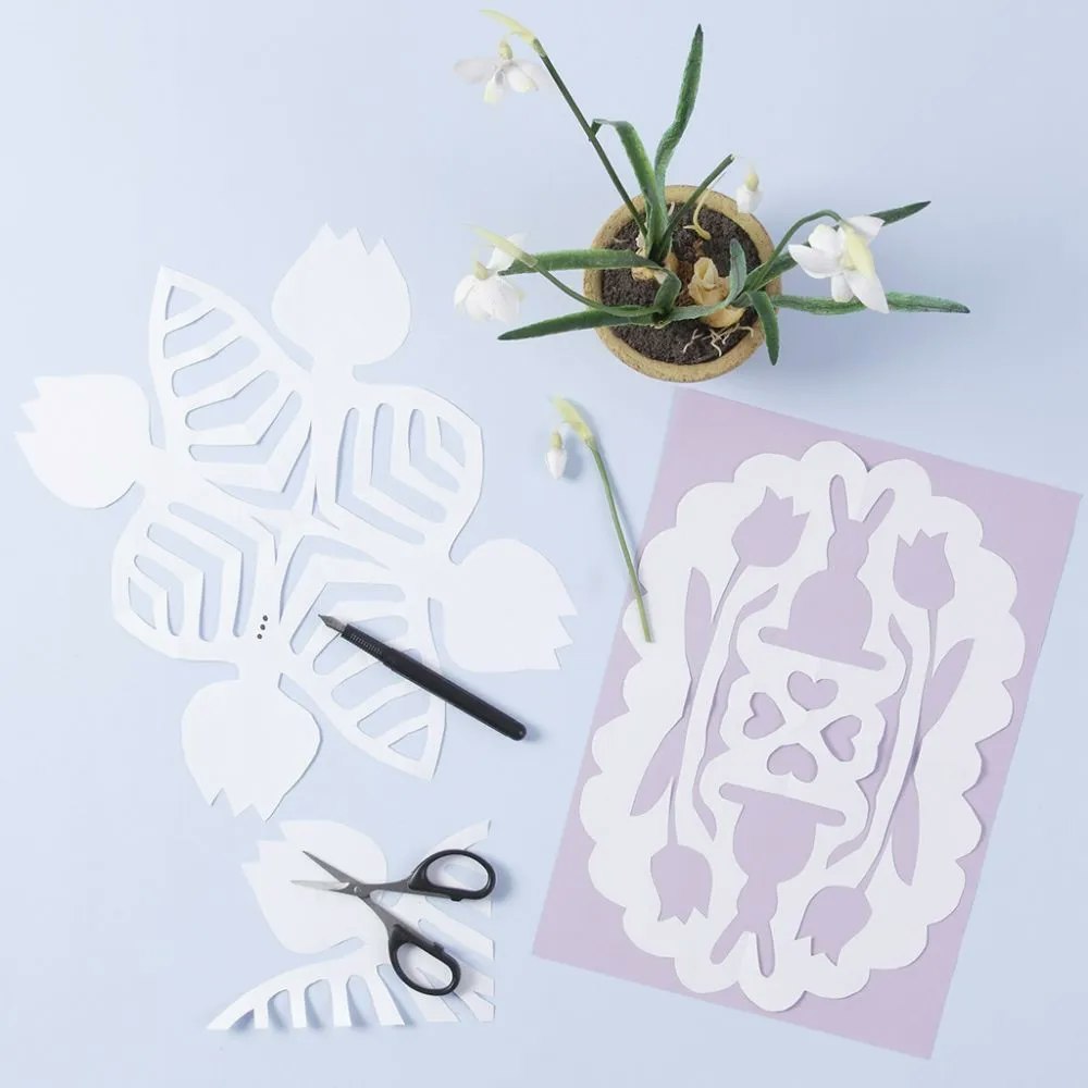 Silhuettsax decoupage collage montering klippa papper mönster glada ungmön
