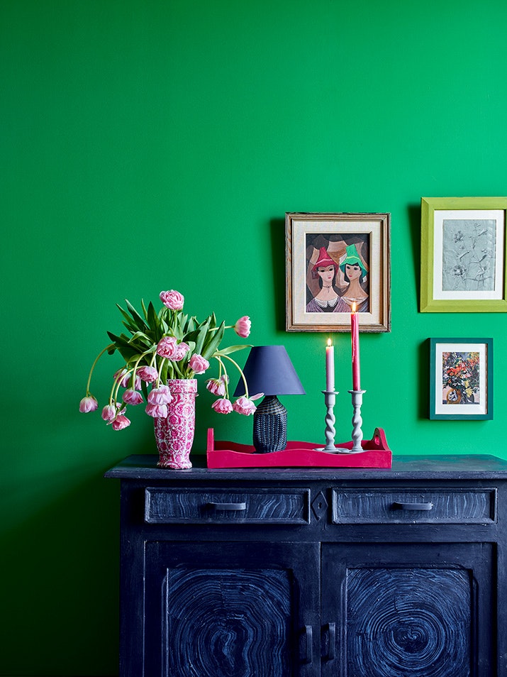 Annie Sloan Wall Paint Schinkel Green väggfärg, grön Glada ungmön