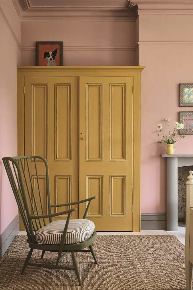 Annie Sloan Wall Paint Piranesi Pink väggfärg dimrosa glada ungmöns diversehandel 1