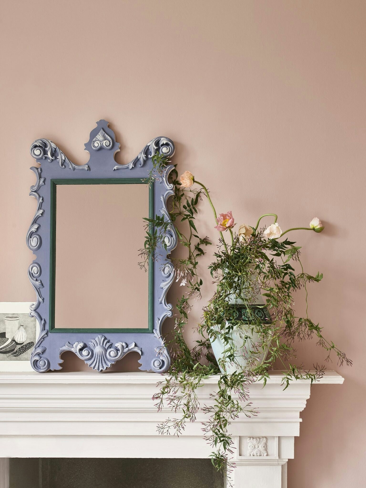 Annie Sloan Wall Paint Piranesi Pink väggfärg dimrosa glada ungmöns diversehandel 1