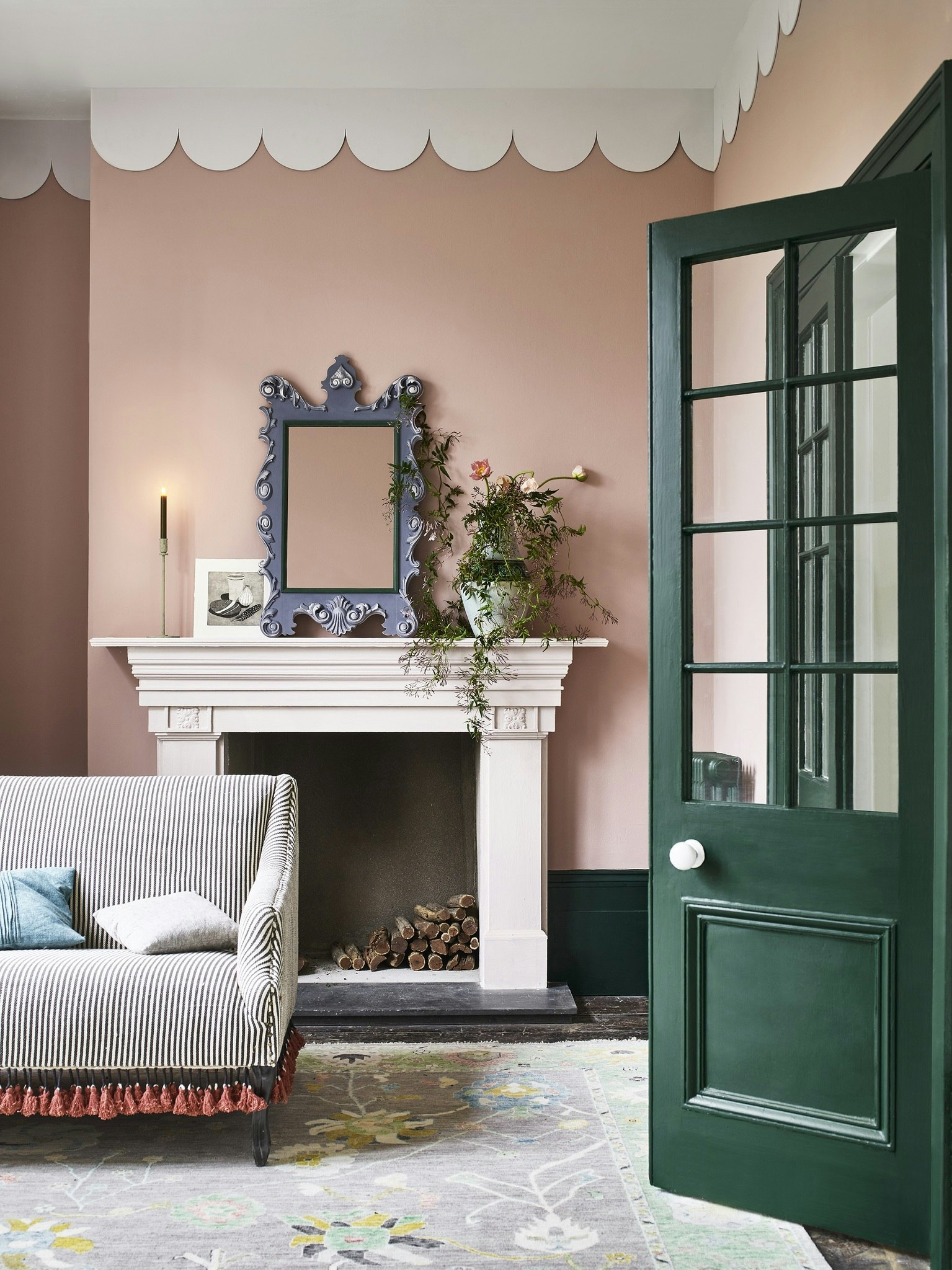 Annie Sloan Wall Paint Piranesi Pink väggfärg dimrosa glada ungmöns diversehandel 1