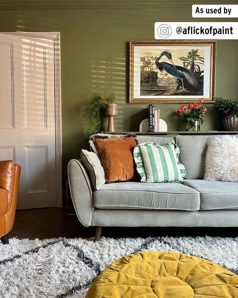 Annie Sloan Wall Paint Olive, Väggfärg, Ljust Mossgrön, Bladgrön, Glada Ungmön