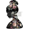 Transfer Re Design Floral Silhoutte