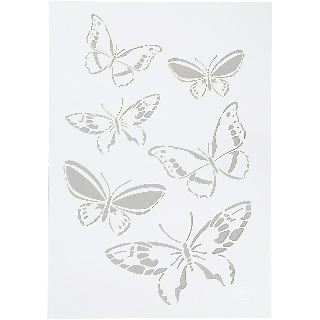 Stencil Fjärilar