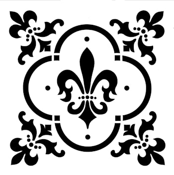Stencil Posh Chalk  Fransk lilja