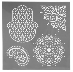 Stencil Creotime orientaliska mönster
