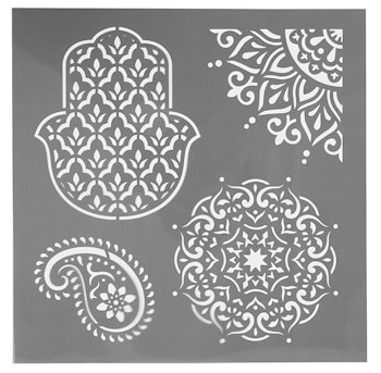 Stencil Creotime orientaliska mönster