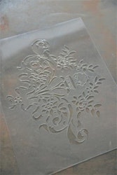 Stencil Franskt motiv