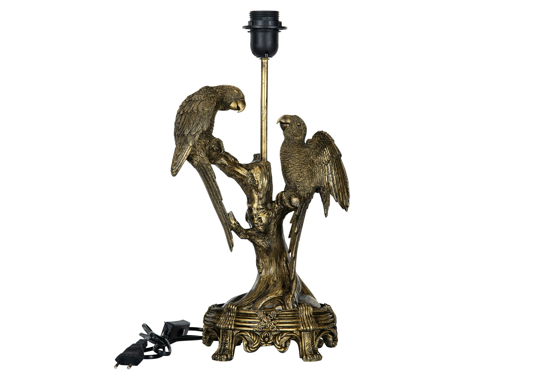 Lampa Papegoja, Belysning, Inredningsdetalj, cool lampa, kolonialstil, Fåglar, Exotiskt, guld,