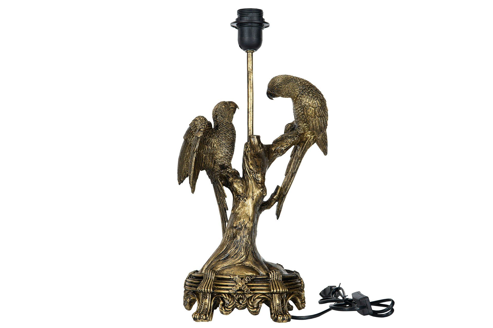 Lampa Papegoja, Belysning, Inredningsdetalj, cool lampa, kolonialstil, Fåglar, Exotiskt, guld