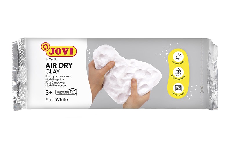 JOVI Lera  Lufttorkande 1000Gr, vit, lättarbetat, former, silikonformar,