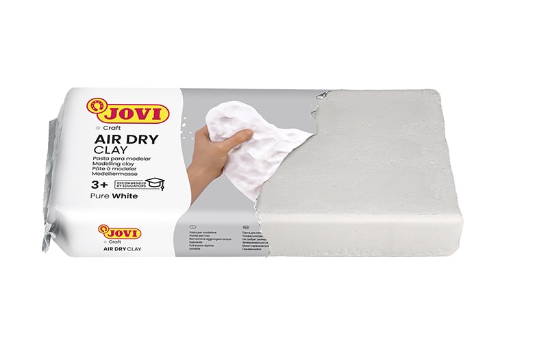 JOVI Lera  Lufttorkande 1000Gr, vit, lättarbetat, former, silikonformar, öppen