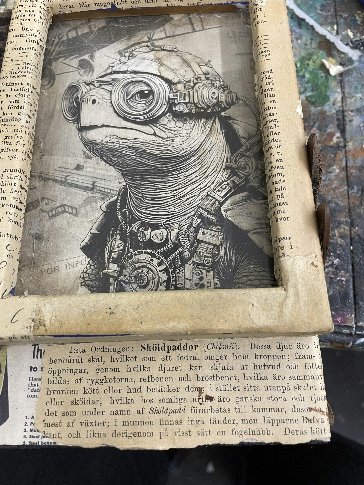 Steampunk unika tavlor olika motiv med steampunktema