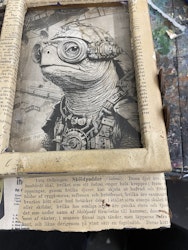 Unik Steampunk-tavla  Sköldpadda