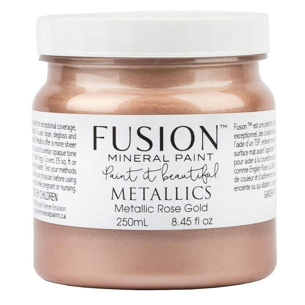 Fusion Metallic Rosegold, glittrig, glänsande, metallicfärg, rosa, dekor,
