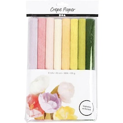 Kräppapper pastellfärger
