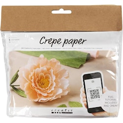 Kräppapper  Rosa Pion     Mini DIY Kit