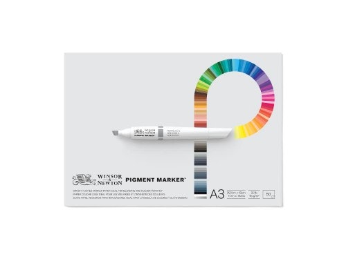 Winsor & Newton pigment marker, block, ljusbeständigt, specialpapper