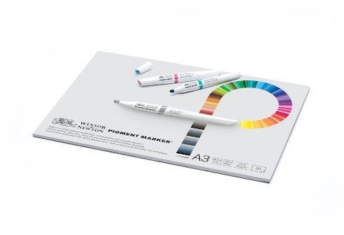 Winsor & Newton pigment marker, block, ljusbeständigt, specialpapper