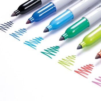 Fiberpennset Sharpie Fine Perm. Market Big Pack 24