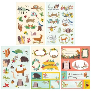 Forest Friends Book Of Stickers - GALISON New York