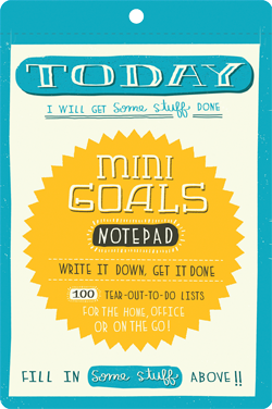 Mini Goals Notepad / Anteckningsbok - Chronicle Books