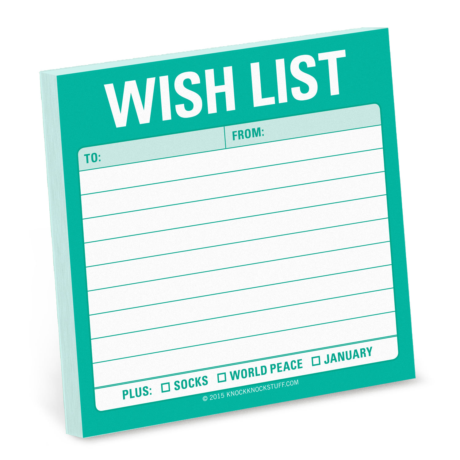 Wish list Sticky Note (Post-It lappar) - KNOCK KNOCK