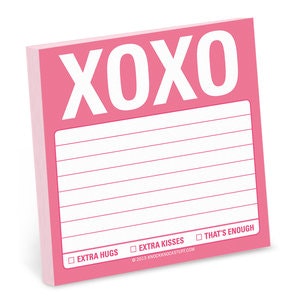 XOXO post-it lappar (100 blad) från KNOCK KNOCK