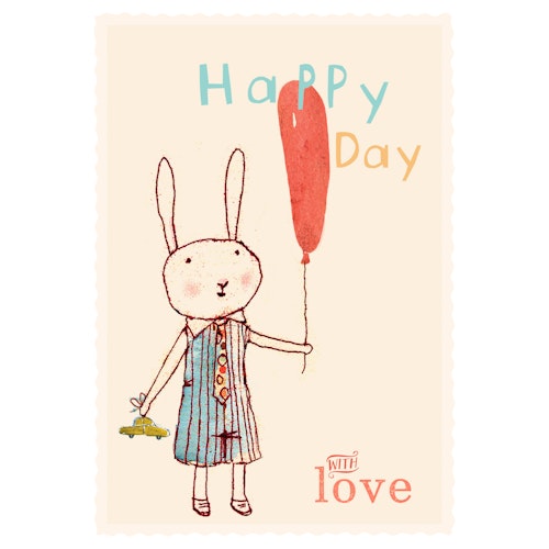T & F Happy Day boy - kalaskort - från MAILEG