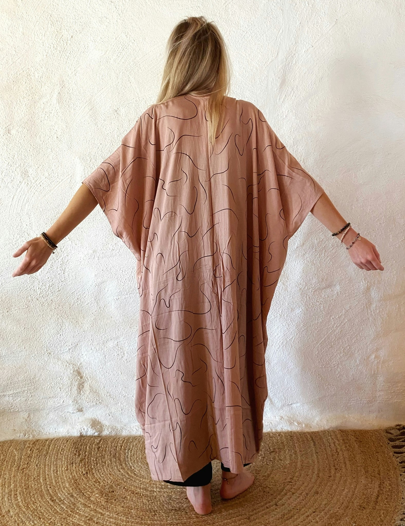 Artsy kaftan gammelrosa