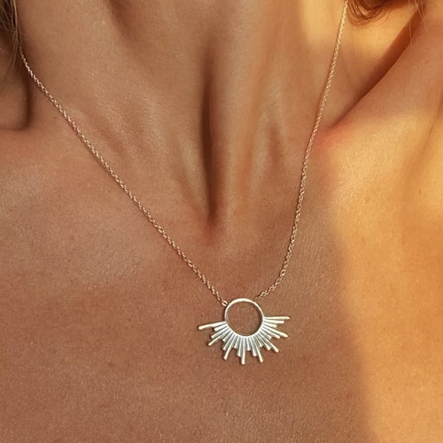 Halsband "Solnedgång" i silver 925