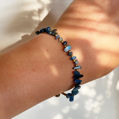 Armband med blå agat