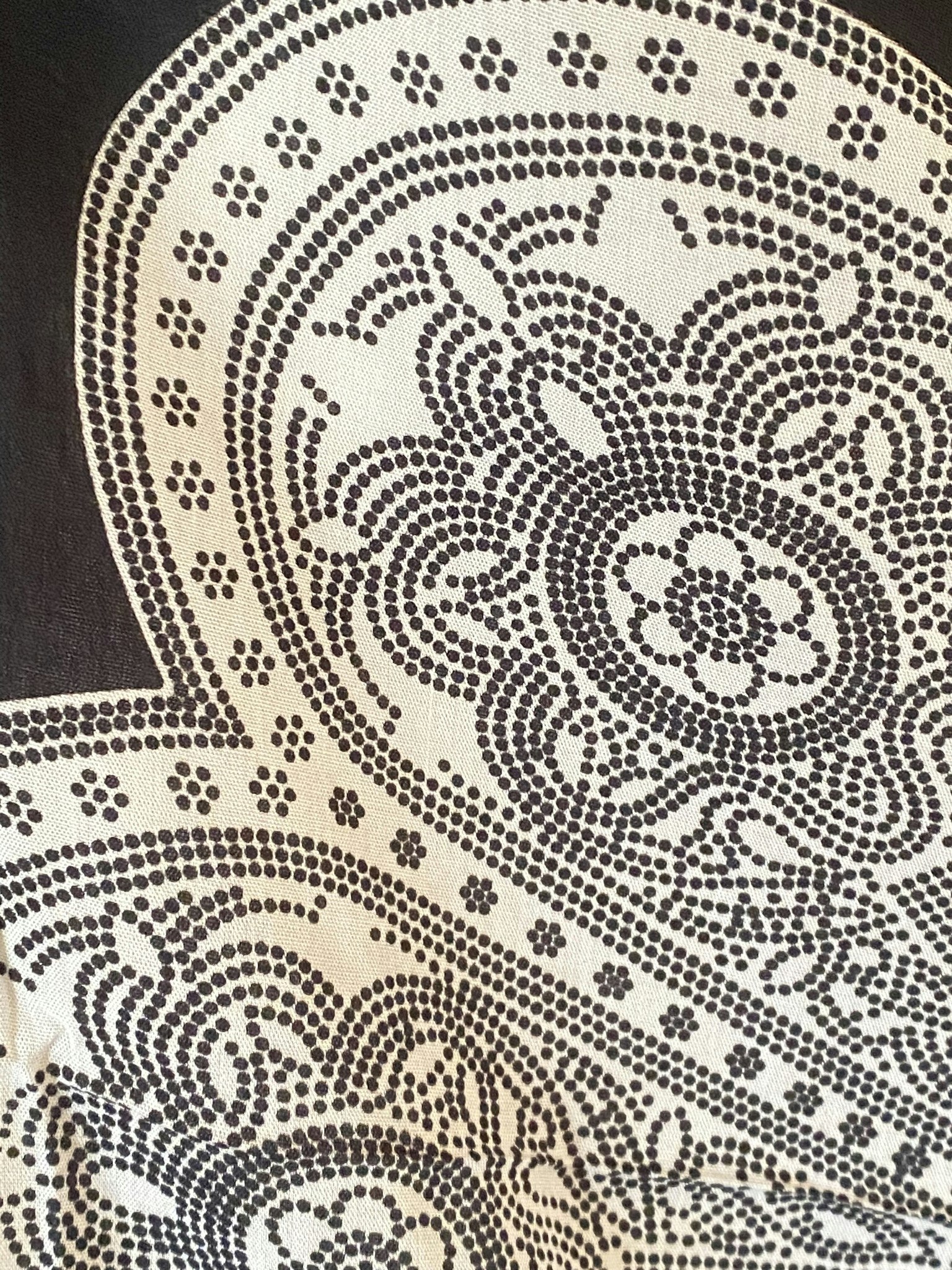 Sarong patma svart/vit